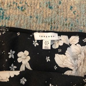 Topshop long floral skirt